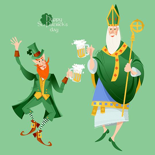 聖パトリックとアイルランドの妖精レプラコーン