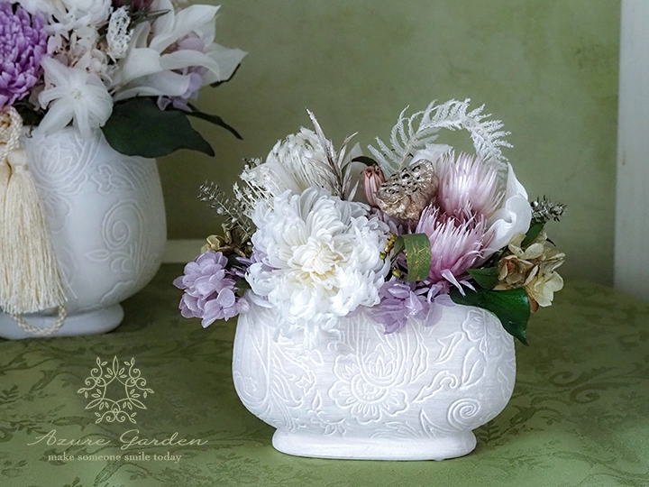 【お悔やみ花】ホワイトガーデン – Inori