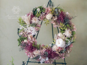 ピンクガーデンリース（Pink Garden Wreath）